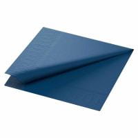 Duni Zelltuch Servietten dunkelblau, 33 x 33cm, 3-lagig, 1/4 Falz, 250 Stück/Pack