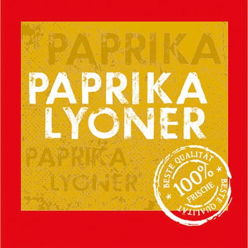 NaloBar rotmatt Paprika-Lyoner, Designklasse 105/50