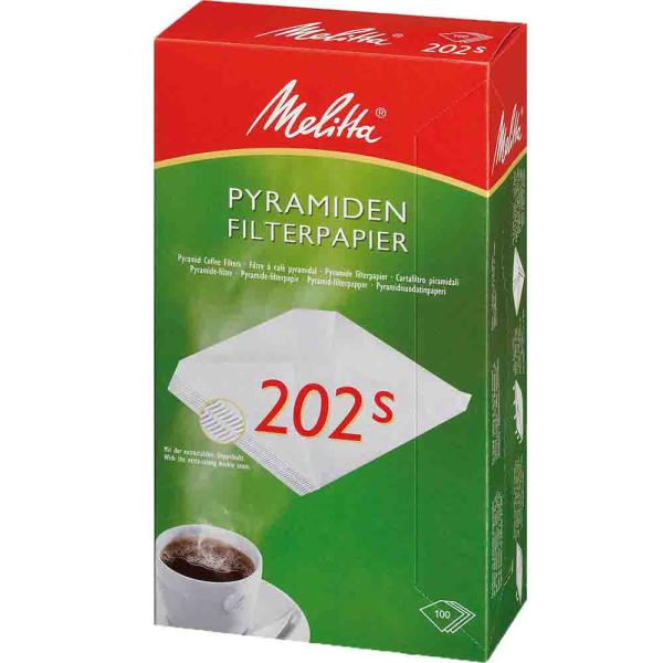 Melitta Filterpapier 202 s Melitta 100St/Pack. Trapezfilter #14576