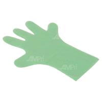 Einweghandschuhe grün,PE Herren glatt ca. 37cm lang, 100Stk/Beutel