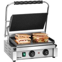 Bartscher Kontaktgrill "Panini-T" 1GR 410 x 400 x 200, 21,0kg