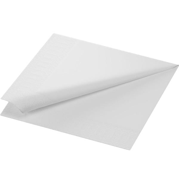 Duni Tissue-Serviette 40 x 40 cm Weiß, 3-lagig, 250 Stk. pro Pack