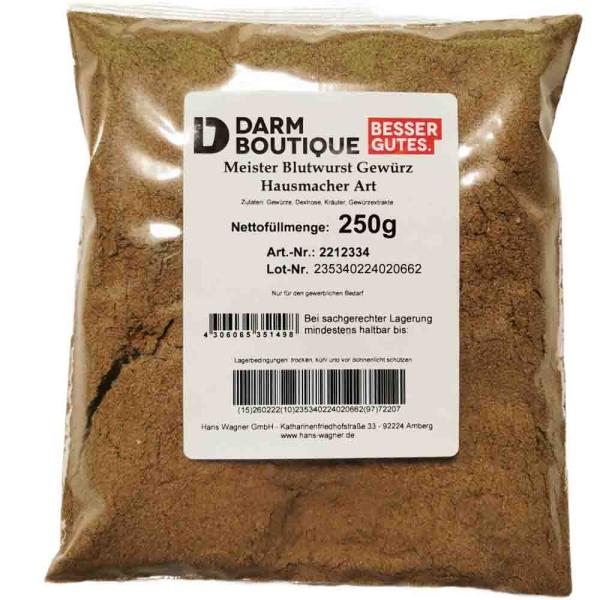 Darmboutique Meister Würzmischung Blutwurst Hausmacher Art 250g Beutel