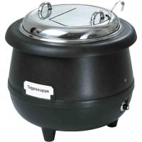 Bartscher Suppentopf Gourmet, 10L, schwarz