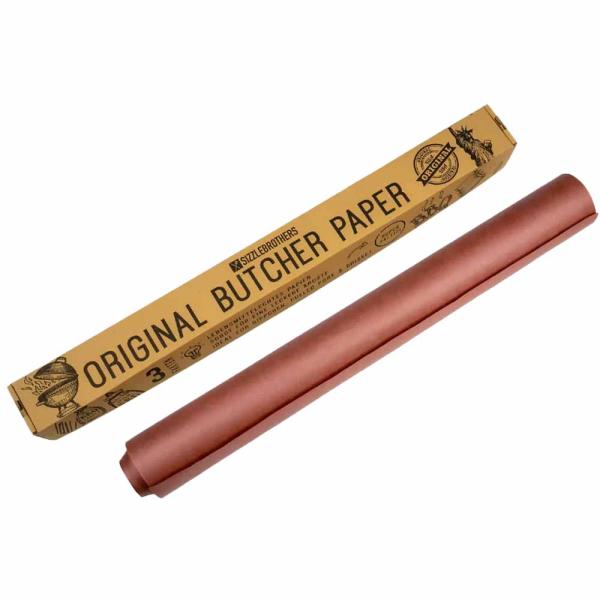 SizzleBrothers originale Butcher Paper 61cm breit Abschnitte 10m per Rolle