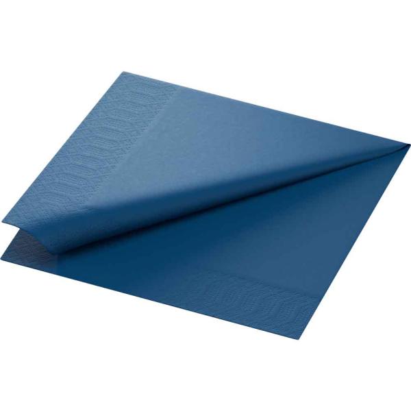 Duni Tissue-Serviette 40 x 40 cm Dunkelblau, 3-lagig, 250 Stk. pro Pack