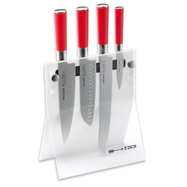 Dick Red Spirit Messerblock "4Knives" 4-tlg., weiß – Premium Küchenmesser-Set