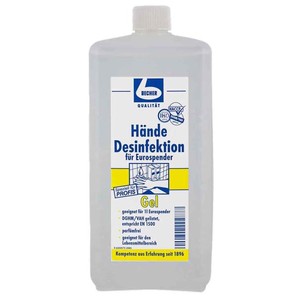 Dr.Becher Händedesinfektion Biozid 1Ltr. Flasche