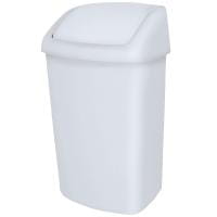 Abfallbehälter 25 l Curver weiß 34,6x27,8x51,1cm, mit Schwenkdeckel