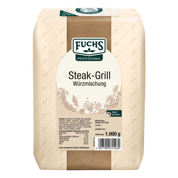 Fuchs Steak Grill Würzmischung 1kg Beutel, #10310551