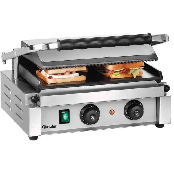 Bartscher Kontaktgrill "Panini-T" 1GR 410 x 400 x 200, 21,0kg