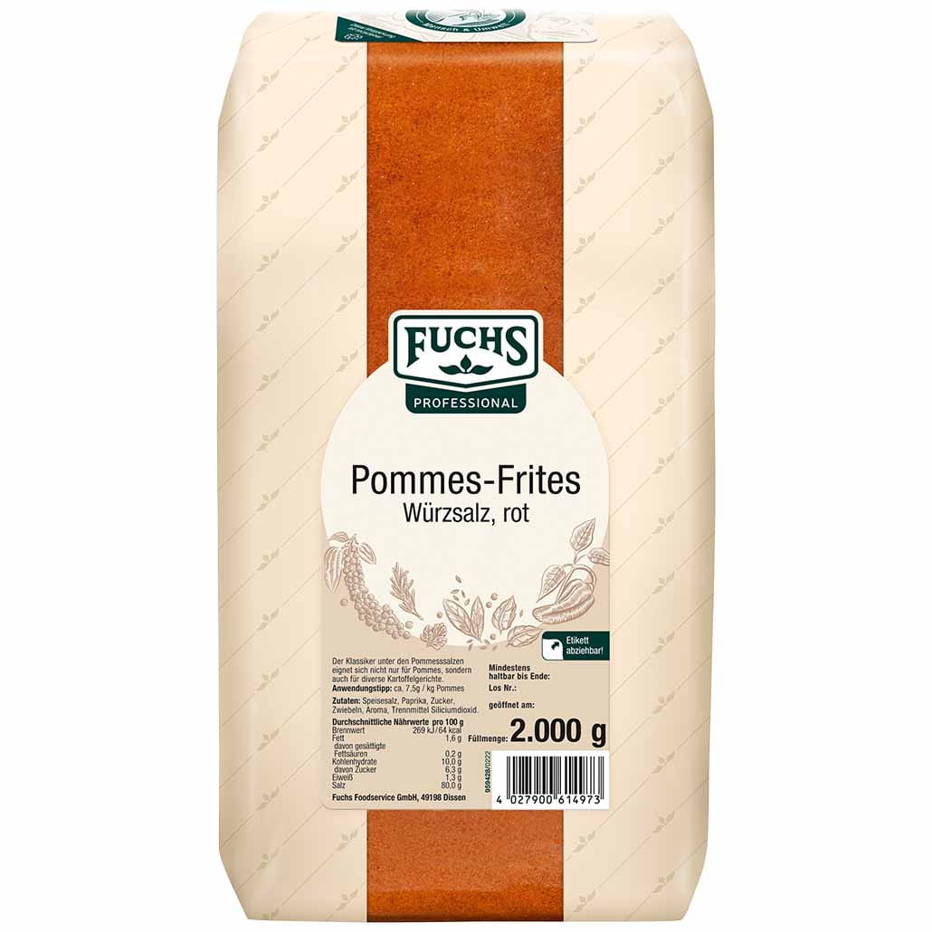 Fuchs Pommes Frites W Rzsalz Kg Beutel Rot Darmboutique De