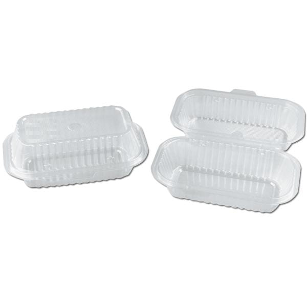 Salat-Klapp-Box PET klar, klein, 220x135x85 mm, 400 Stück