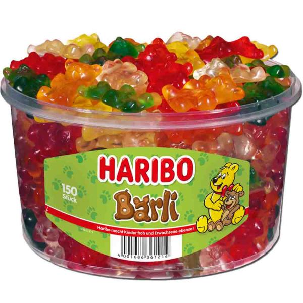 Haribo Bärli, Fruchtgummi, 150 Stück in Dose