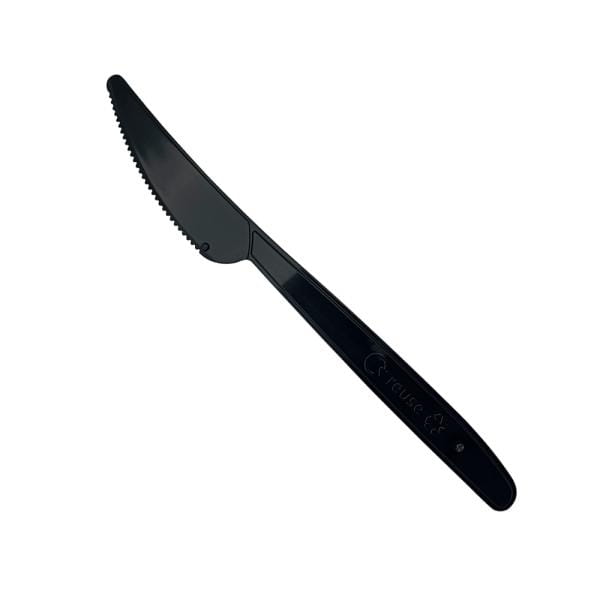 Messer, schwarz, mehrweg, 180mm, 50 Stk pro Pack