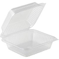 Salat-Klapp-Box PET klar, 220x195x85 mm, 200 Stück