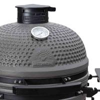 BestCharcoal Major Kamado Kugelgrill aus Keramik inkl. Rollwagen + Zubehör + 10kg Kohle