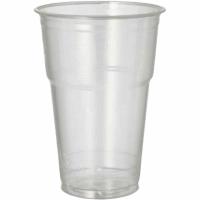 Papstar Kaltgetränkebecher "pure" 0,4Ltr. PLA, Ø9,5cm, 13,2cm glasklar, 70 Stück per Pack